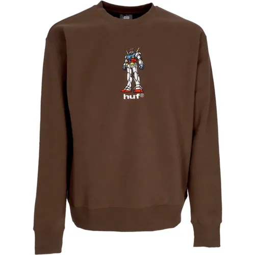 Sweatshirts, male, , Size: L Gundam Chocolate Crewneck Sweatshirt - HUF - Modalova