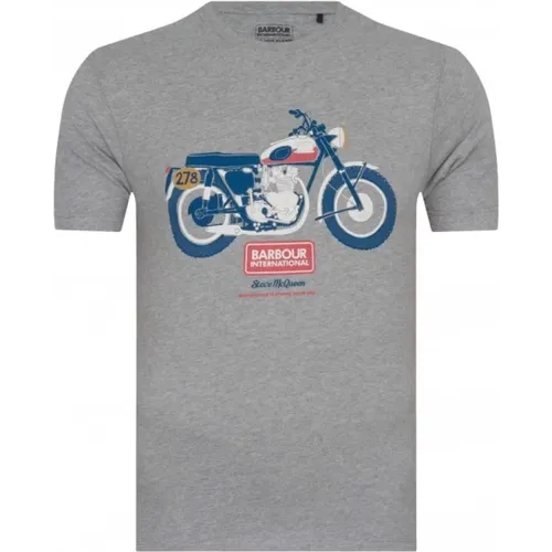 T-Shirts, male, , Size: XL Steve McQueen Exclusive T-Shirt - Barbour - Modalova