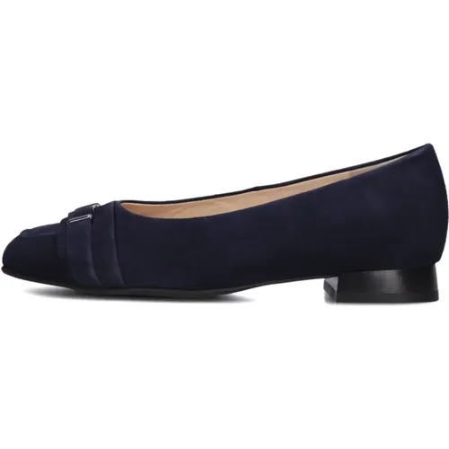 Blaue Wildleder Loafers Napoli Stil , Damen, Größe: 37 EU - HASSIA - Modalova