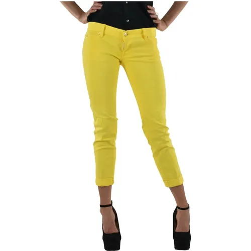 Vibrant Capri Slim-fit Jeans , female, Sizes: S, M - Dsquared2 - Modalova