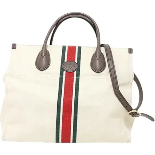 Pre-owned Tote Bags, female, , Size: ONE SIZE Pre-owned Canvas totes - Gucci Vintage - Modalova