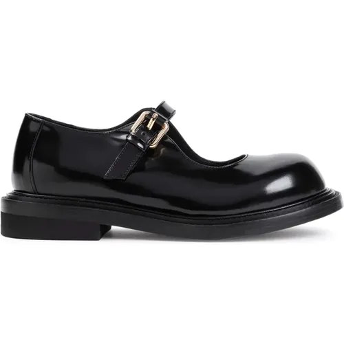 Loafer Shoes Elegant Style , female, Sizes: 5 UK, 6 UK, 7 UK - Moschino - Modalova