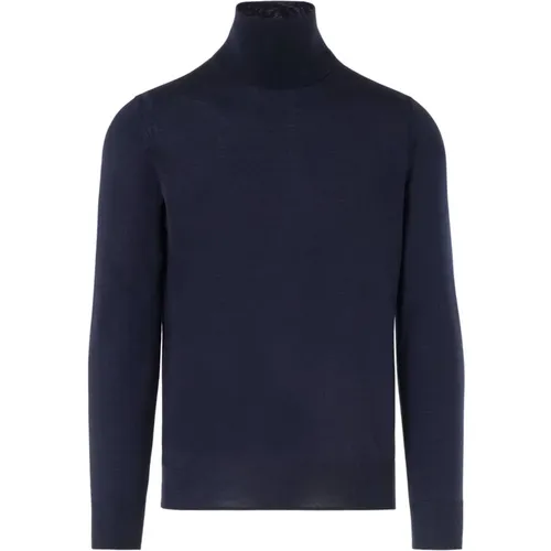 Turtlenecks, male, , Size: 2XL High Neck Wool Turtleneck - Paolo Pecora - Modalova