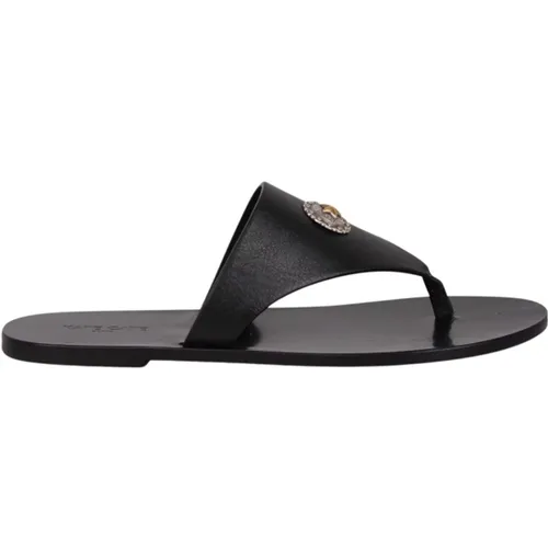 Phoebe leather flip-flops , female, Sizes: 3 UK, 6 UK, 4 UK - Kate Cate - Modalova