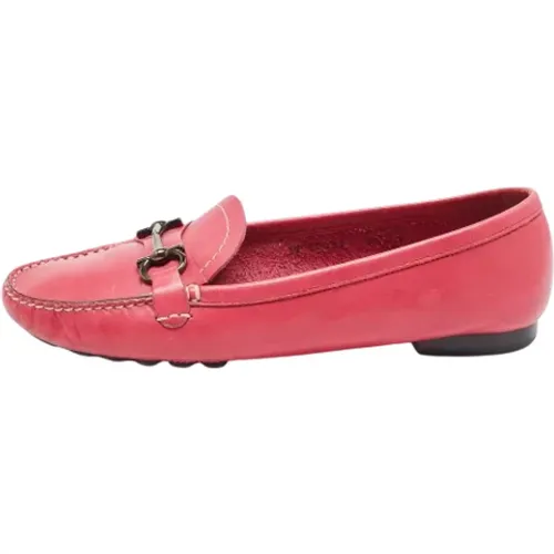 Pre-owned Flats, female, , Size: 9 US Pre-owned Leather flats - Salvatore Ferragamo Pre-owned - Modalova