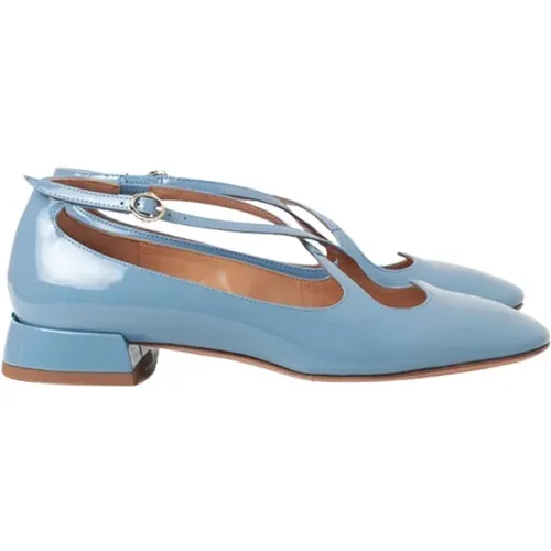 Smoky Blu Heart Cross Strap Shoes , female, Sizes: 4 UK, 7 UK, 8 UK - A. Bocca - Modalova