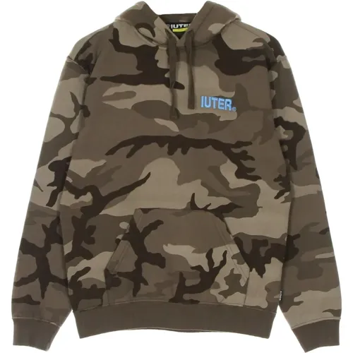 Hoodies, male, , Size: XS Camo Hoodie Embroidered Back - Iuter - Modalova