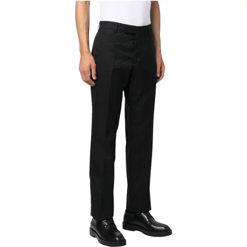Greca-Print Straight-Leg Tailored Trousers , male, Sizes: 2XL - Versace - Modalova