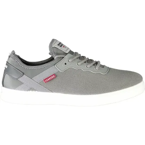 Sneakers, male, , Size: 7 US Grey Polyester Sneaker with Laces - Carrera - Modalova