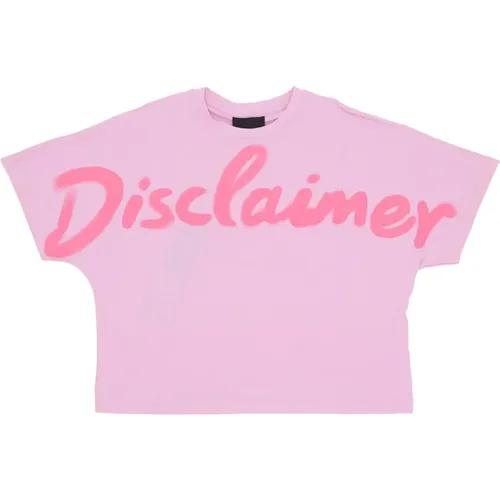 T-Shirts, female, , Size: M Crop Tee with Big Logo - Disclaimer - Modalova