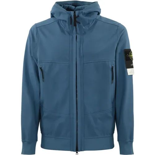 Lightweight Hooded Zip Coat , male, Sizes: XL, S, L - Stone Island - Modalova