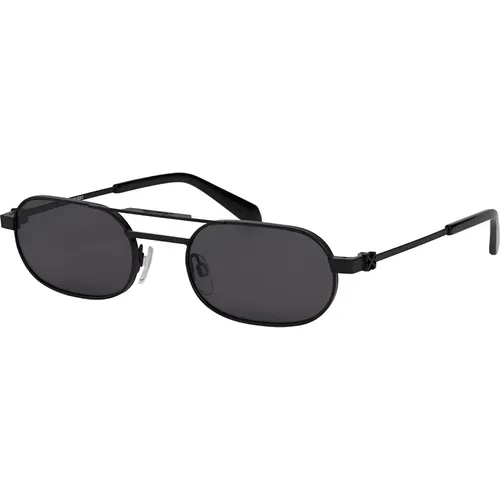 Dark Grey Vaiden Sunglasses , male, Sizes: 55 MM - Off White - Modalova