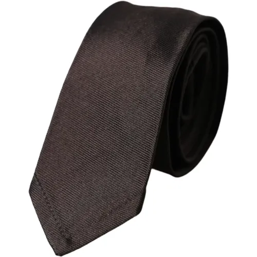 Ties, male, , Size: ONE SIZE Silk Adjustable Tie - Dolce & Gabbana - Modalova