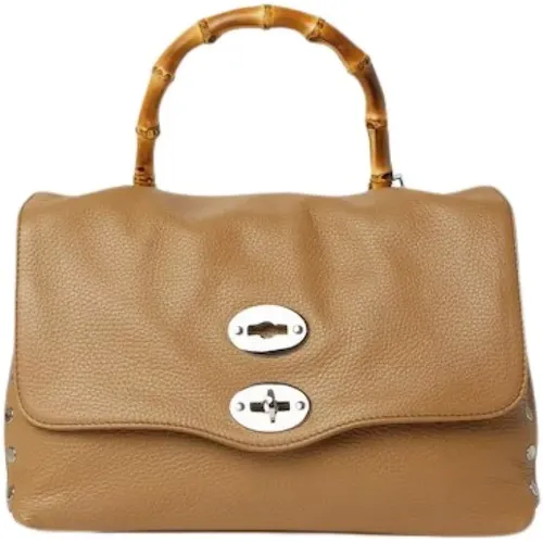 White Leather Twist Lock Handbag , female, Sizes: ONE SIZE - Zanellato - Modalova
