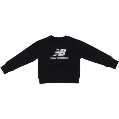 Schwarzer Logo Front Pullover - New Balance - Modalova