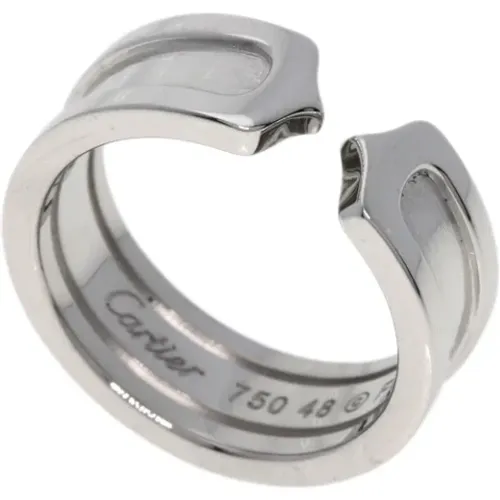 Pre-owned Jewellery, female, , Size: ONE SIZE Pre-owned White Gold rings - Cartier Vintage - Modalova