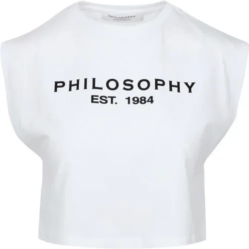 Lorenzo Serafini Bedrucktes Logo T-Shirt - Philosophy di Lorenzo Serafini - Modalova