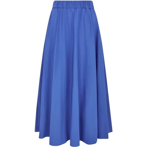 Maxi Skirts, female, , Size: M Elegant Taffeta Long Skirt - P.a.r.o.s.h. - Modalova