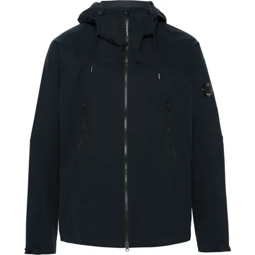 Navy Pro-Tek Hooded Jacket , male, Sizes: S, 2XL, L, XL - C.P. Company - Modalova