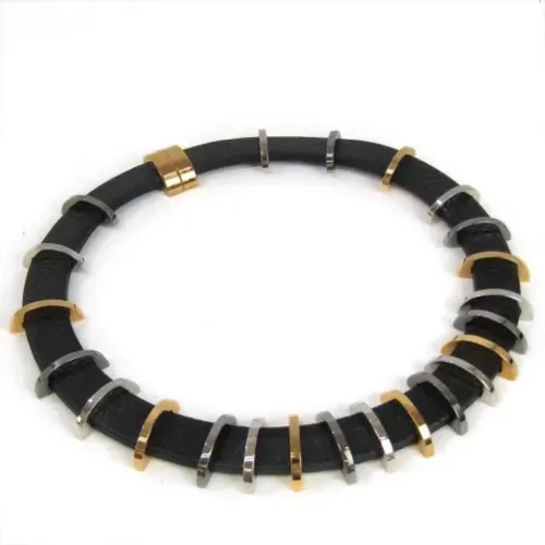 Pre-owned Jewellery, female, , Size: ONE SIZE Pre-owned Leather necklaces - Fendi Vintage - Modalova