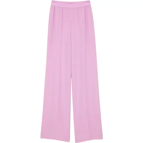 Silk Crepe de Soie Wide Leg Trousers , female, Sizes: XS, S - joseph - Modalova