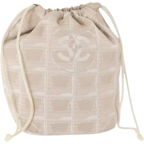 Pre-owned Bucket Bags, female, , Size: ONE SIZE Pre-owned Nylon Bucket Bag - Chanel Vintage - Modalova