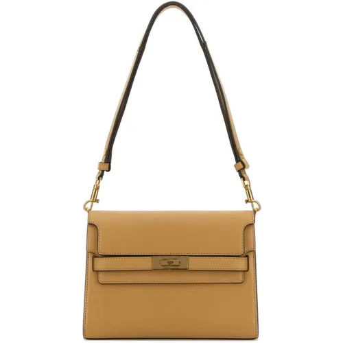 Stilvolle Kamelleder-Schultertasche - TORY BURCH - Modalova