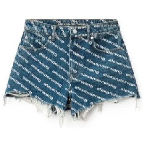 Denim Shorts , Damen, Größe: W26 - alexander wang - Modalova