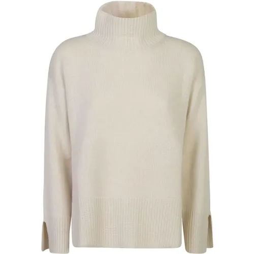 Beiger Rollkragen Strickpullover Sweatshirt Aw24 - Le Tricot Perugia - Modalova