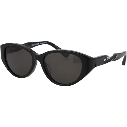 Stylische Sonnenbrille BB0209SA,Verdrehte ovale Sonnenbrille - Balenciaga - Modalova