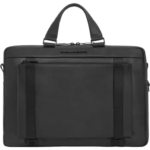 Laptop Bags & Cases, male, , Size: ONE SIZE Handbag Laptop Briefcase Ss24 - Piquadro - Modalova