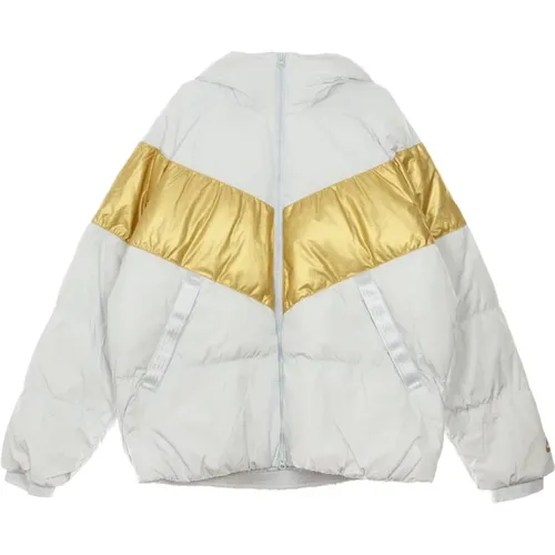 Winter Jackets, male, , Size: XL Down-fill Jacket Pure Platinum/Gold - Nike - Modalova