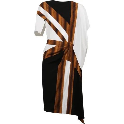 Daytime Dress with Draped Waist Detail , female, Sizes: XS, 2XS - Burberry - Modalova