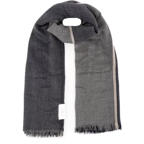 Winter Scarves, male, , Size: ONE SIZE Cashmere Check Scarf - BRUNELLO CUCINELLI - Modalova