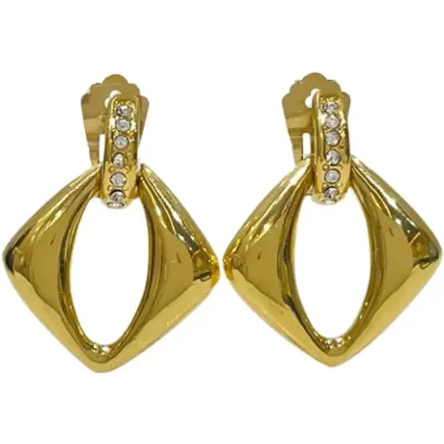 Pre-owned Jewellery, female, , Size: ONE SIZE Pre-owned Metal earrings - Yves Saint Laurent Vintage - Modalova