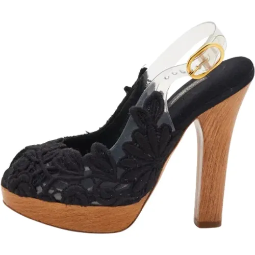 Pre-owned Pumps, female, , Size: 6 1/2 US Pre-owned Raffia sandals - Dolce & Gabbana Pre-owned - Modalova