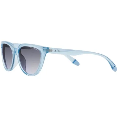 Blaue Acetat Damen Sonnenbrille - Armani Exchange - Modalova