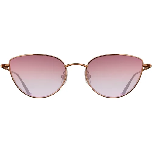 Sunglasses, female, , Size: 52 MM Rose Gold Pink Gradient Sunglasses - Matsuda - Modalova