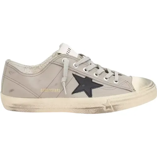 Sneakers, male, , Size: 11 US Leather V-Star 2 Sneakers Grey - Golden Goose - Modalova