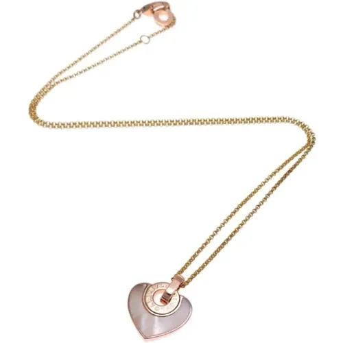 Pre-owned Jewellery, female, , Size: ONE SIZE Pre-owned Rose Gold necklaces - Bvlgari Vintage - Modalova