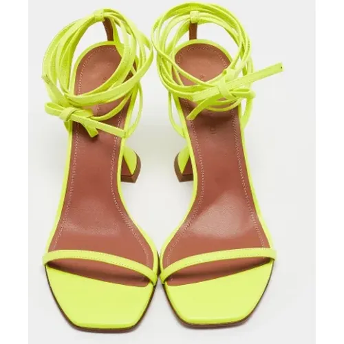 Pre-owned Leder sandals - Amina Muaddi Pre-owned - Modalova