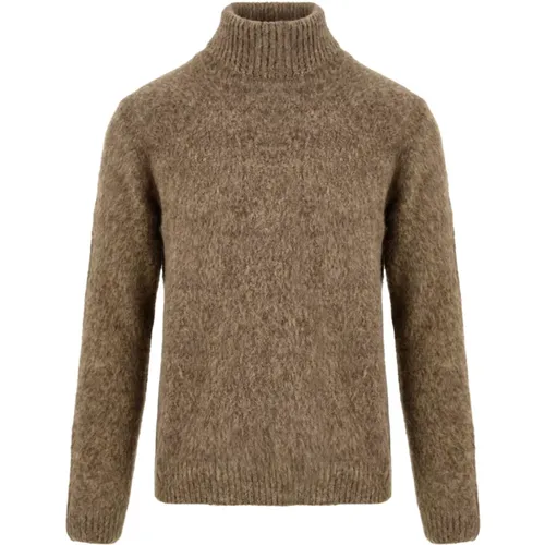 Turtlenecks, male, , Size: 2XL Men's Sweater Y22899 Mink - Filippo De Laurentiis - Modalova