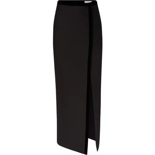 Wool Long Slit Skirt , female, Sizes: XS, S, 2XL, M, L - Nina Ricci - Modalova