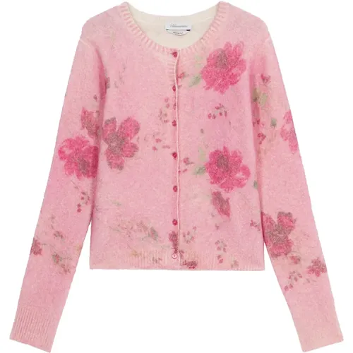 Peony Pers. Red Sweater , female, Sizes: M - Blumarine - Modalova