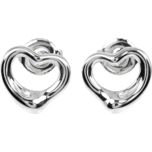 Pre-owned Jewellery, female, , Size: ONE SIZE Pre-owned Silver earrings - Tiffany & Co. Pre-owned - Modalova