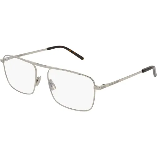 Silver Eyewear Frames SL 152 , unisex, Sizes: 55 MM - Saint Laurent - Modalova