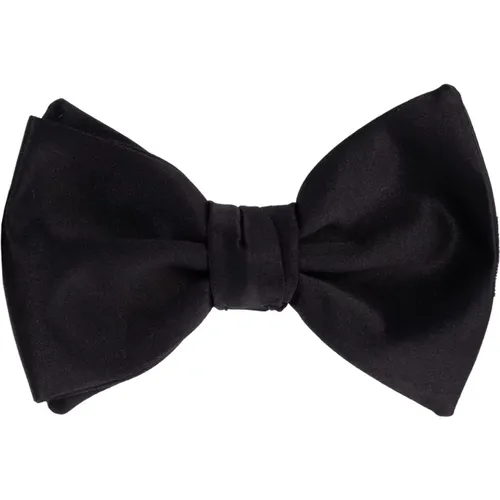 Bowties, male, , Size: ONE SIZE Silk Bow Tie - Giorgio Armani - Modalova