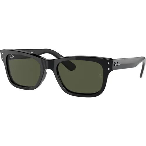 Mr Burbank Sunglasses Green Lens , male, Sizes: 58 MM - Ray-Ban - Modalova