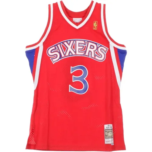 Sportswear, male, , Size: S Allen Iverson Swingman Tank Top - Mitchell & Ness - Modalova