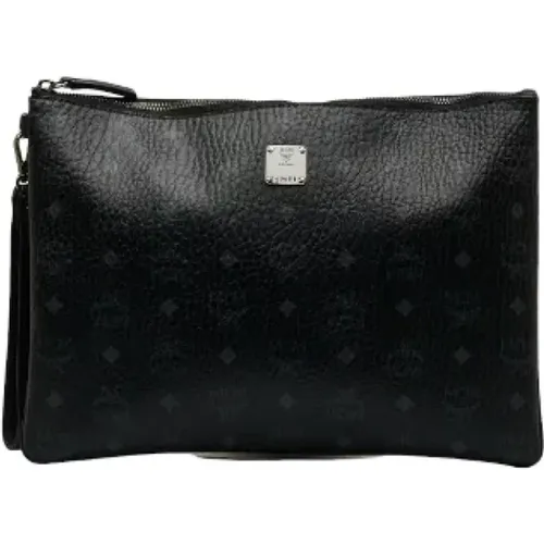 Pre-owned Clutches, male, , Size: ONE SIZE Pre-owned Leather clutches - MCM Pre-owned - Modalova